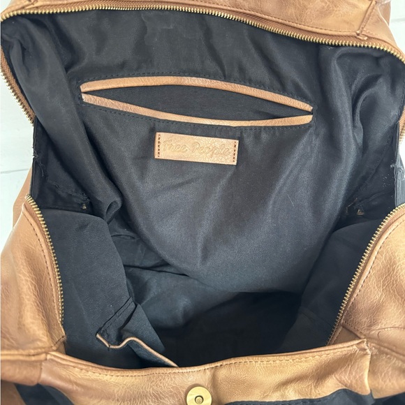 Free People Brown Tote Bag with Soft Leather and Slouchy Design - Picture 2 of 3